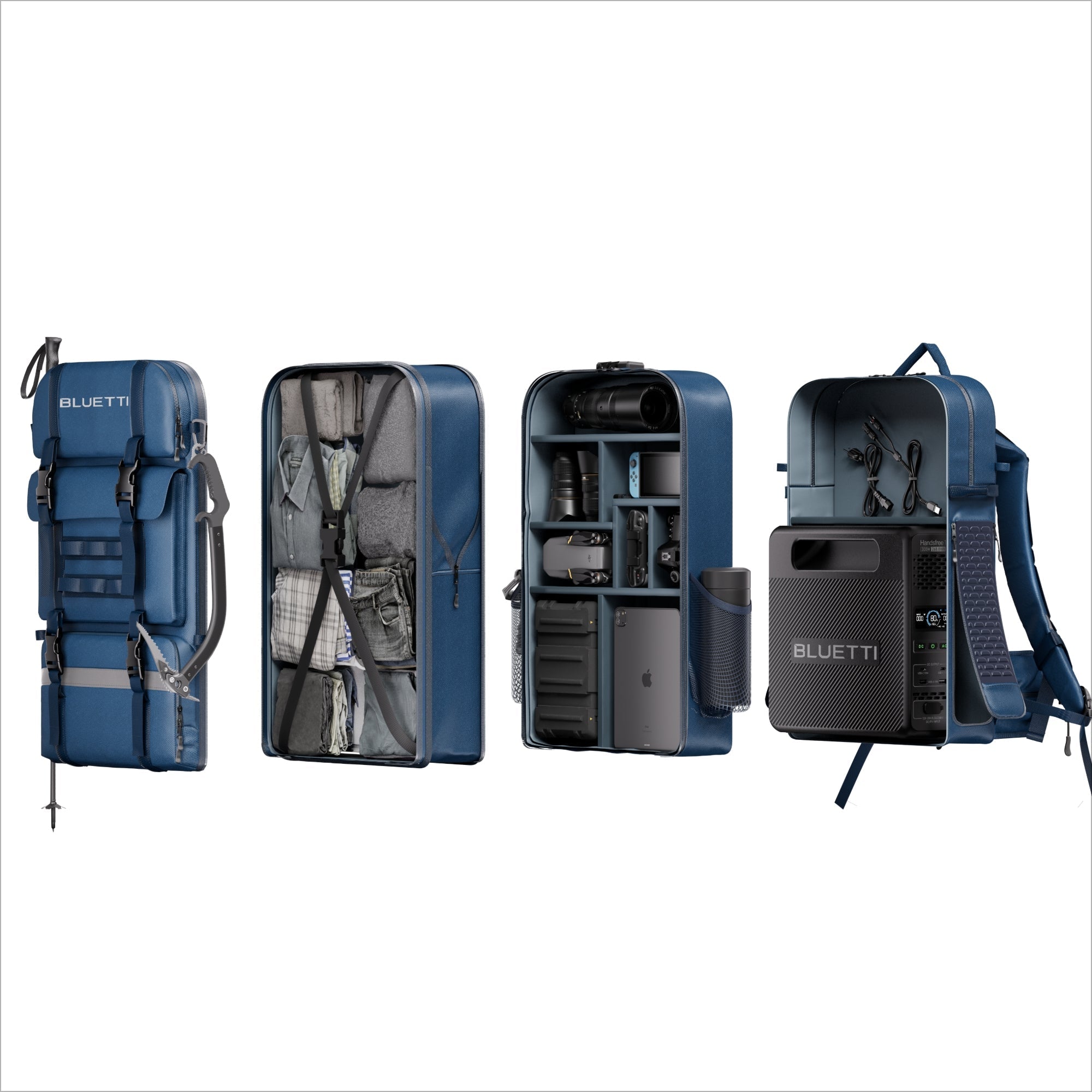 BLUETTI Handsfree 1 Sac à dos d'alimentation Portable | 268,8 Wh 300 W - Vanlife - Store