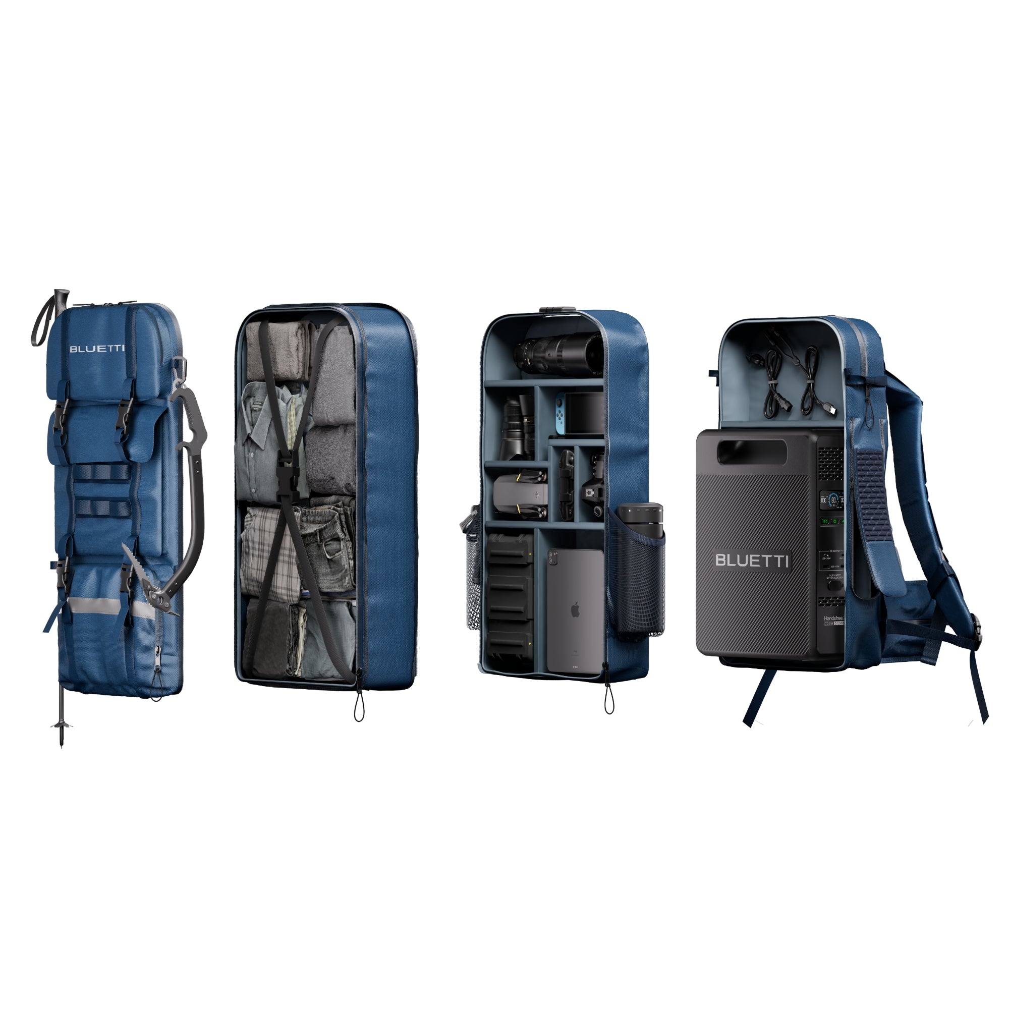 BLUETTI Handsfree 2 Sac à dos d‘alimentation Portable | 512 Wh 700 W - Vanlife - Store