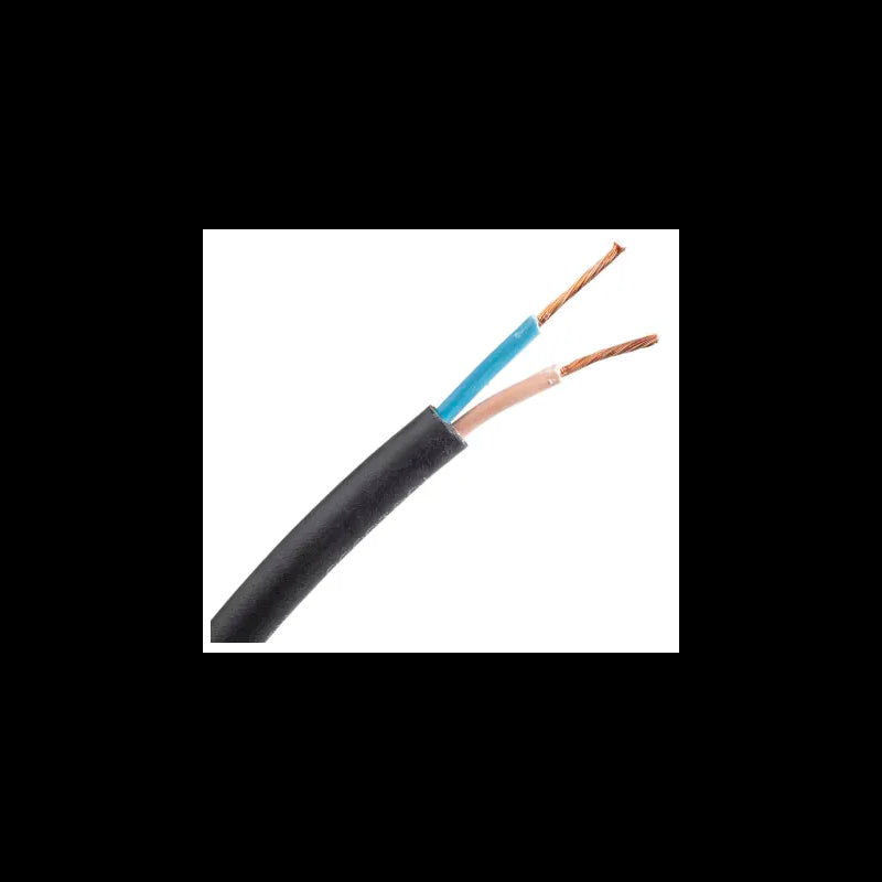 Câble souple H05VV-F 2x2,5mm Gaine Noire (Couronne 100m)