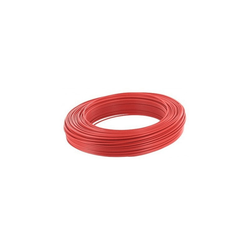 Câble souple H07V - K 4mm ROUGE Couronne 100m - Vanlife - Store