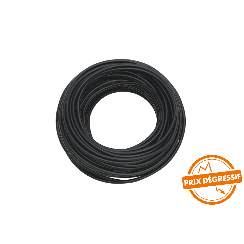 Câble souple HI FLEX 16mm NOIR 1m (Couronne 25m) - Vanlife - Store