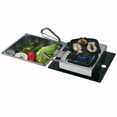 COMBINE 1 FEU GAZ 30MB + EVIER 350 X 320 mm - CAN - Vanlife - Store