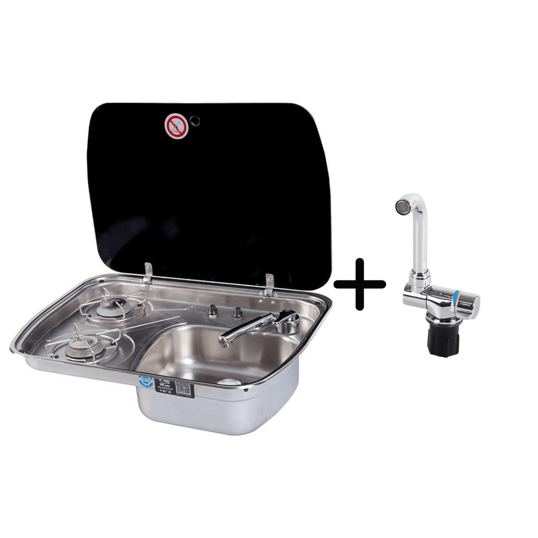 Evier Inox - Combiné 2 feux - Vanlife - Store