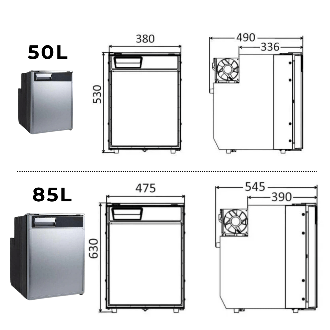 Frigo 12v à compression spécial camping - car et bateaux - 50L / 85L - Vanlife - Store