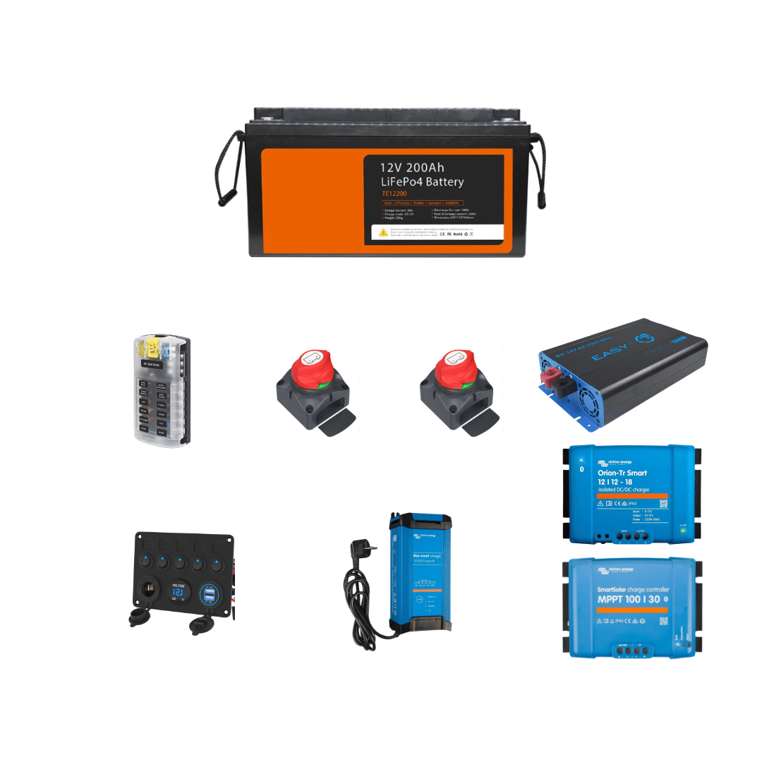 KIT COMPLET ELECTRICITE VAN AMENAGE (Avec schéma) - Vanlife - Store