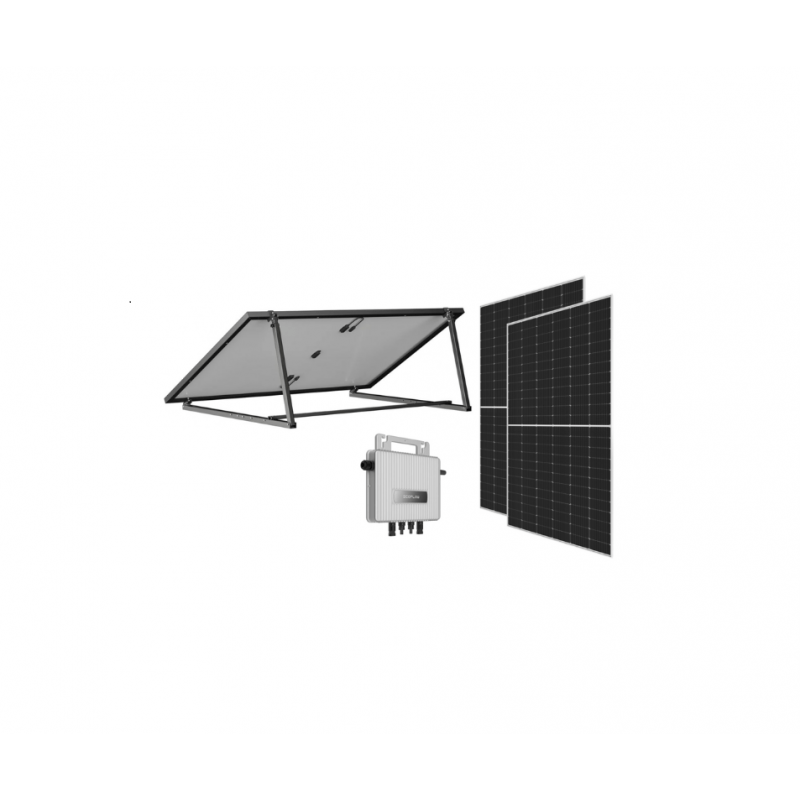 Kit complet Powerstream Ecoflow + 2 x 440W solaire + supports - Vanlife - Store