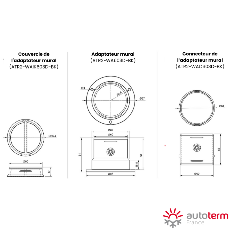 Kit passe cloison ALC Ø 60 mm - Vanlife - Store