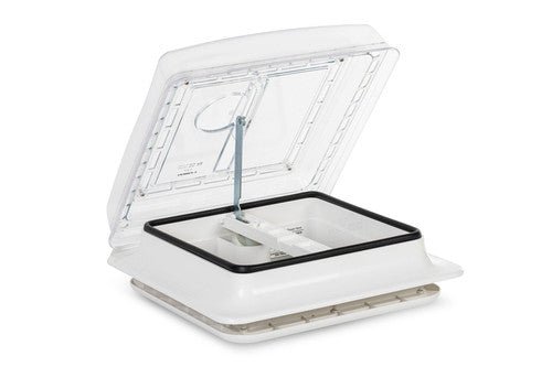 Lanterneau - ventilateur Extra - plat - 32x32 - Avec aération permanente - Vanlife - Store