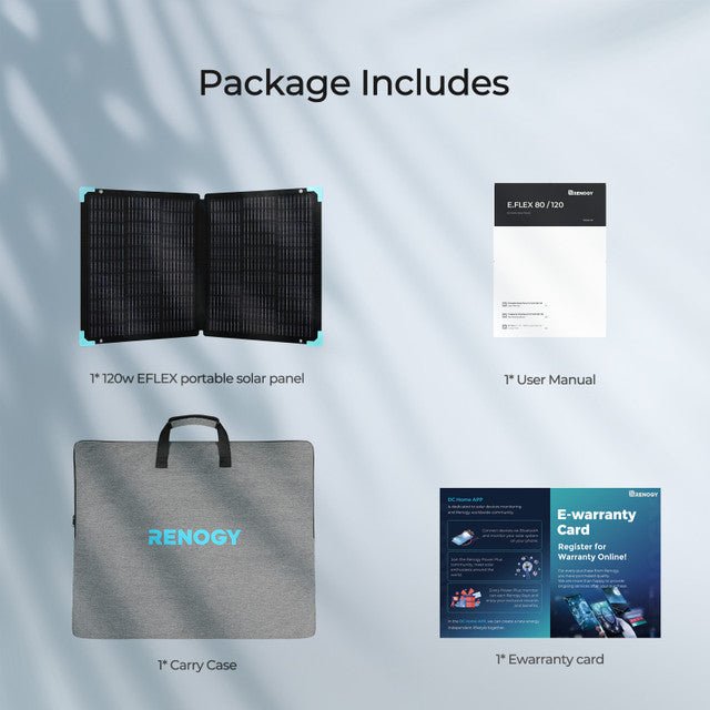 Member Price E.FLEX 120 Portable Solar Panel - Vanlife - Store