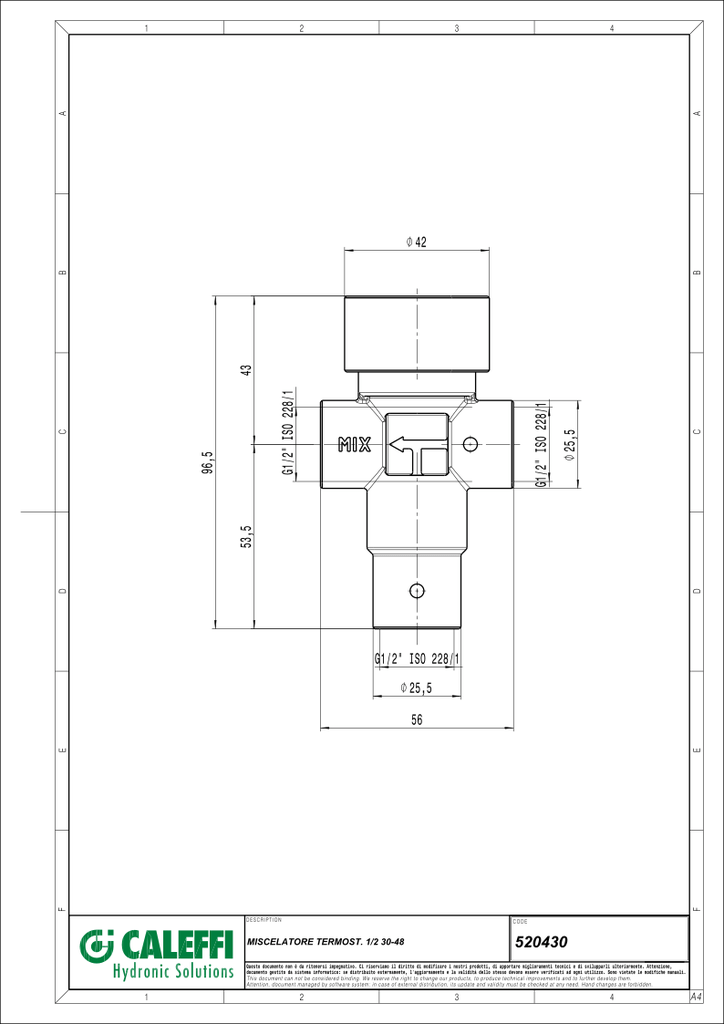 Mitigeur thermostatique réglable 1/2 femelle - Vanlife - Store