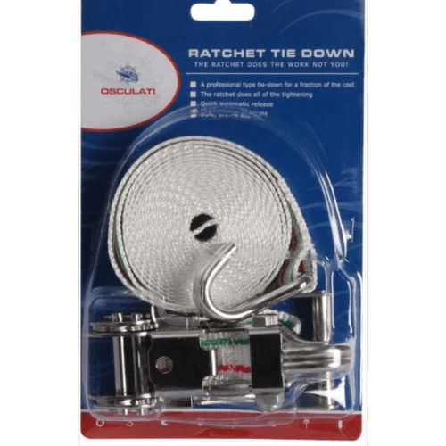 OSCULATI SANGLE 25 MM CLIQUET ET CROCHET INOX - Vanlife - Store