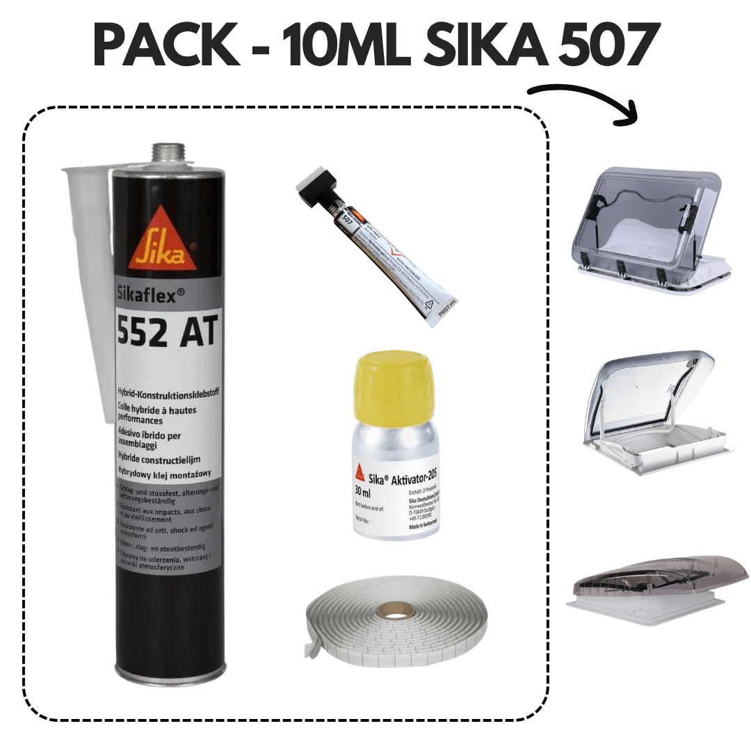 Pack SIkaflex pour Lanterneaux ( Cleaner / Primaire / Filler / Colle) - Vanlife - Store