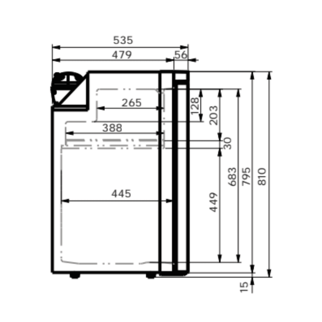 Réfrigérateur à Compression 12 - 24V VanCool 105L - HxLxP : 81x47,5x53,5cm - Vanlife - Store