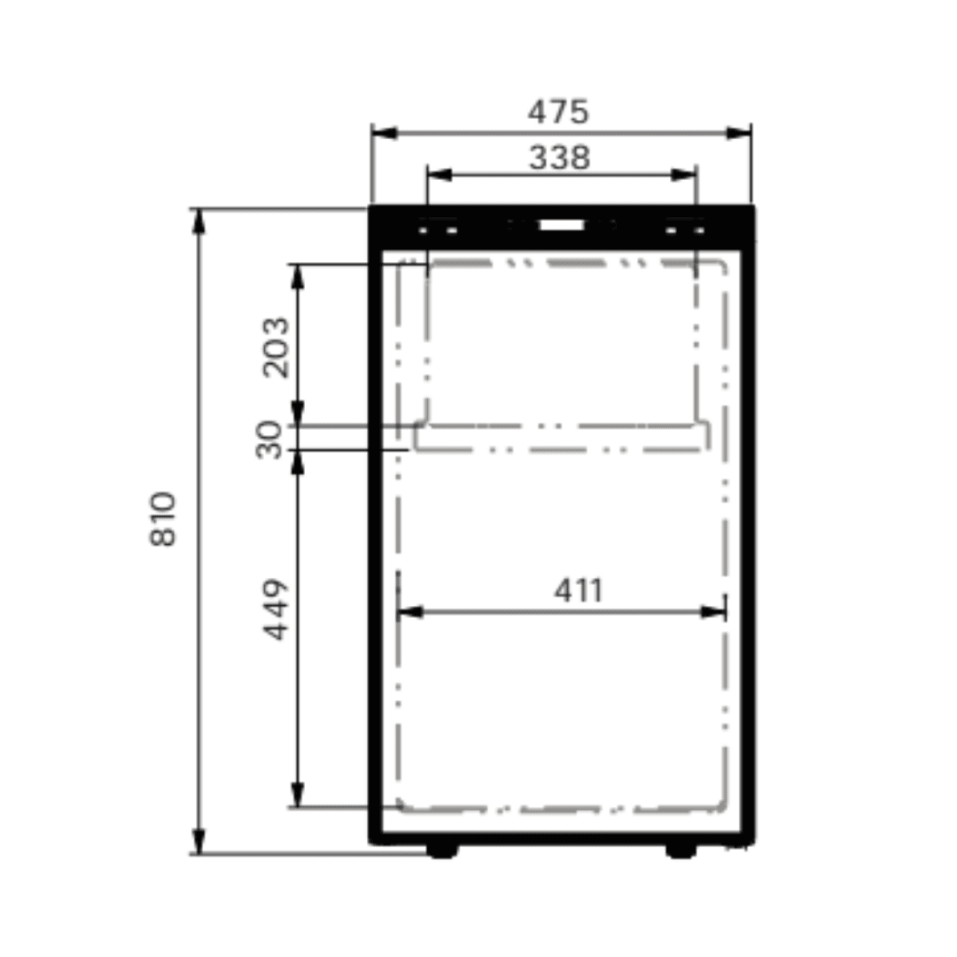Réfrigérateur à Compression 12 - 24V VanCool 105L - HxLxP : 81x47,5x53,5cm - Vanlife - Store