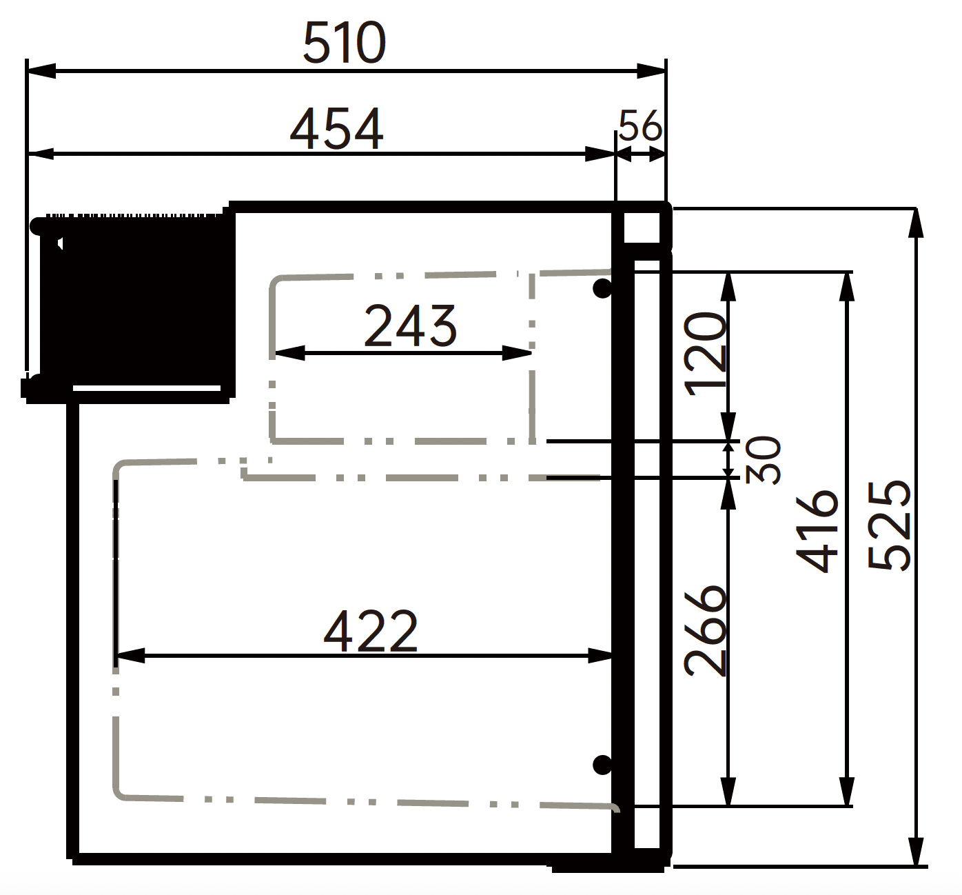 Réfrigérateur à Compression 12V VanCool 50L (HxLxP : 52.5x38x51 cm - 65W) - Vanlife - Store