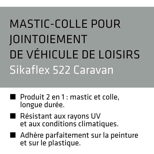 Sikaflex - 522 Caravan – Mastic Colle Blanc 300 ml (Lot de 12) – SIKA - Vanlife - Store