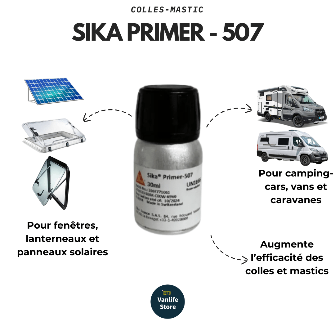 SikaPrimer - 507 noir Flacon de 30 ml - Vanlife - Store