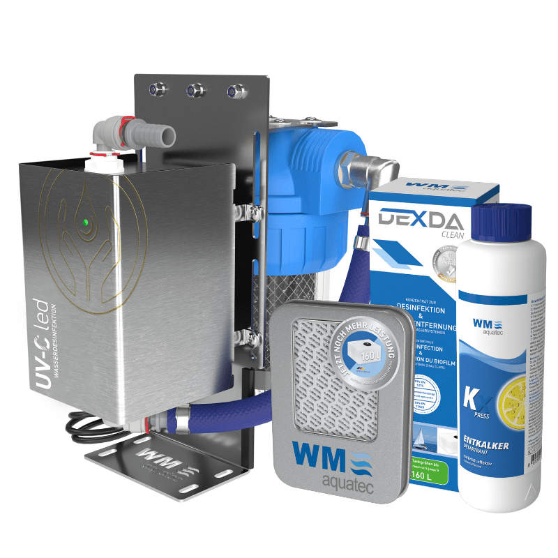 Solution complète hygiène de l`eau pour les réservoirs jusqu´à 500 litres - Vanlife - Store