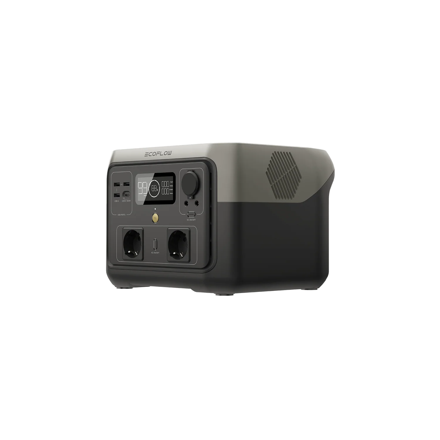Station électrique portable EcoFlow RIVER 2 Max , Station électrique portable , Générateur solaire EcoFlow , Batterie externe haute capacité , Source d’énergie de secours , Centrale électrique rechargeable