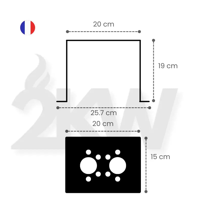 Support de montage pour chauffage suspendu 4KW - Vanlife - Store