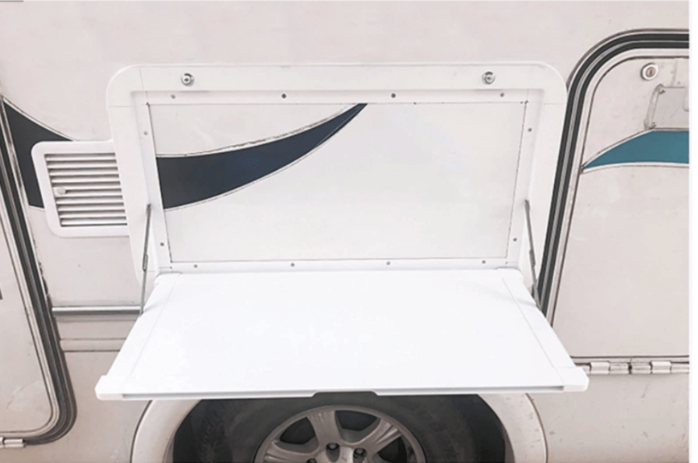 Table externe pliante pour camping - car en aluminium - avec serrure - 800X420mm - Vanlife - Store