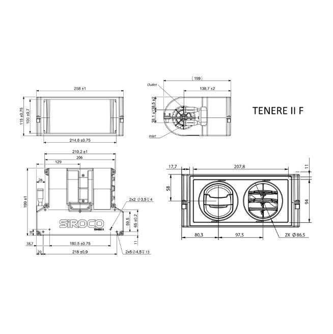 TENERE II F - Aérotherme de chaleur à eau avec ventilateur 12 V 3,05 kW - Vanlife - Store