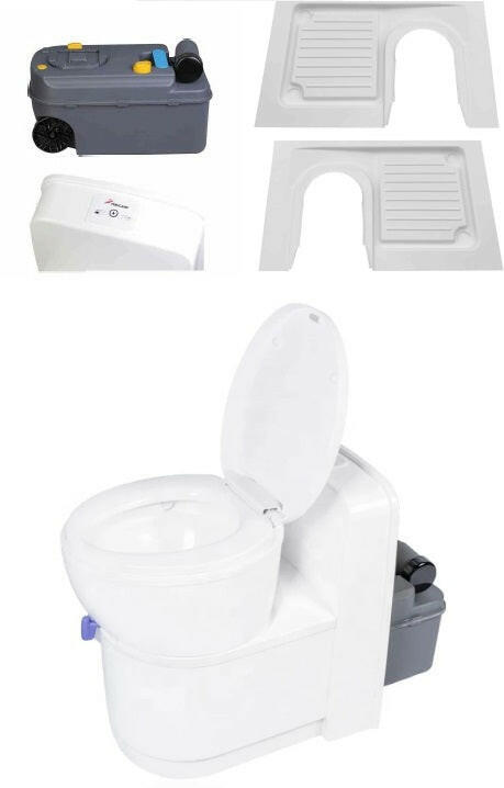 Toilettes - cassette rotatives pour Camping car avec chasse 12V - Vanlife - Store