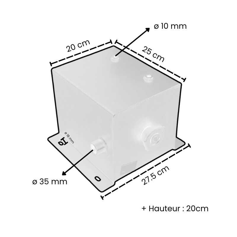 Vase d'expansion Inox 10L - Vanlife - Store